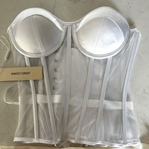 Simple, white corset. Looks amazing with jeans!